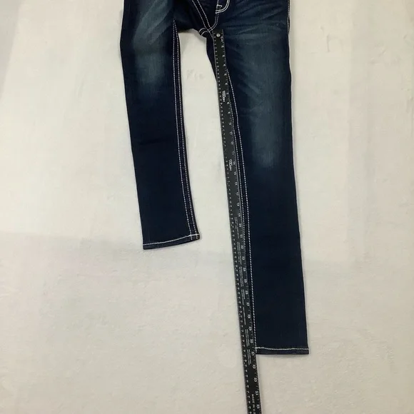 Rock Revival Claret Mid-rise Skinny Jeans Sz 24